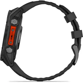 Garmin fenix 8 AMOLED 47 mm schwarz / schiefergrau mit QuickFit Silikon-Armband 22 mm