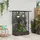 vidaXL Hochbeet mit Rankgitter und Dach 124 x 40 x 123 cm Braun