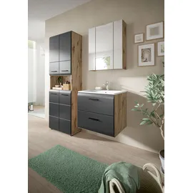WELLTIME Waschbeckenunterschrank FLORENZ 60 x 53 cm Schwarz