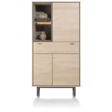 XOOON Helsinki Schrank 3 Türen, 1 Schublade Holzwerkstoff/Metall 100x195 cm