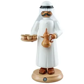 Müller GmbH Müller Räuchermann groß Araber mit rauchender Kaffeekanne und 7 Tassen Höhe 27 cm