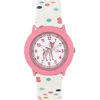 Prinzessin Lillifee Mädchen Armbanduhr 2038624 Textilband Rehkitz rosa