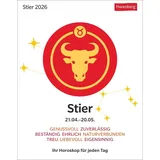 Harenberg Stier Sternzeichenkalender 2026 - Tagesabreißkalender - Ihr Horoskop für jeden Tag