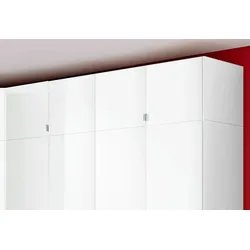 Schrankaufsatz PRIESS "Schrankoberteil, Aufsatzschrank Madrid", weiß, B:185cm H:43cm T:54cm, Holzwerkstoff, Möbelaufsätze, Kleiderschrank-Zubehör Schrankaufsatz Schranksystem, Schafft zusätzlichen Stauraum bei Schrankserie Madrid