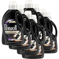 Perwoll Renew & Repair Schwarz & Faser, Feinwaschmittel, 192 (8 x 24) Waschladungen, für schwarze Wäsche