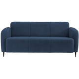 Livetastic 3-Sitzer-Sofa Marone Blau Teddystoff