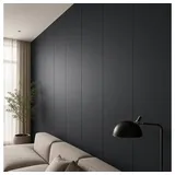 HOME DELUXE Wandpaneel VENOM, BxL: 40x120 cm, (4-tlg) Schnelle Montage, Wandverkleidung, Feuchtraumpaneele schwarz