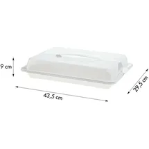 Rotho John Partybutler weiß 43,5 x 29,5 x 9,0 cm