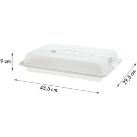 Rotho John Partybutler weiß 43,5 x 29,5 x 9,0 cm