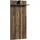 byLIVING Wandgarderobe Ben Eiche Dunkelbraun