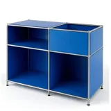 Floordirekt Metallregal 3 Ablagen 88 x 40 x 65 cm blau