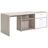 FMD Eckschreibtisch »Diego« Hochglanzfronten, mit Regalelement, viel Stauraum