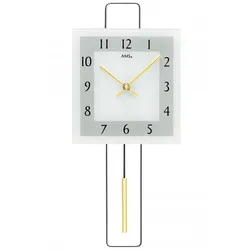 AMS -Wanduhr Gold Quarz 44cm- 7505