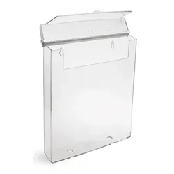 Prospektbox, Flyerbox DIN A4, wetterfest mit Deckel