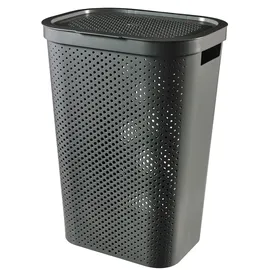 Curver Wäschekorb Infinity 59L Dunkelgrau Korb