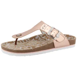 TOM TAILOR Zehentrenner »Greta«, Sommerschuh, Dianette, Schlappen mit T-Logo-Niete TOM TAILOR rosegold 36