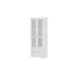 Finori Vitrine Laurito 80 x 45 x 200 cm Weiß