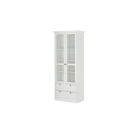 Finori Vitrine Laurito 80 x 45 x 200 cm Weiß