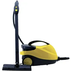 H.Koenig Dampfreiniger NV6200 / 4 bar / Autonomie 45 min / 2000W / Zubehörteile / gelb, schwarz