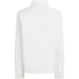 Tommy Hilfiger Jungen Hemd Oxford mit Stretch, Weiß (White), 16 Jahre - 16 Jahre