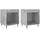 vidaXL Nachtschrank 2 Stk. 40 x 35 x 50 cm Betongrau