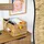 HMF Aufbewahrungskorb faltbar geflochten aus Wasserhyazinthe Seegras 36 x 28 x 20 cm beige