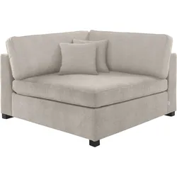 Sofa "Skara XXL", beige (natur), B:130cm H:86cm T:130cm, 100% Polyester, GUIDO MARIA KRETSCHMER HOME & LIVING, Sofas, Sofa-Element, Eckelement zur individuellen Polstergarnitur-Gestaltung