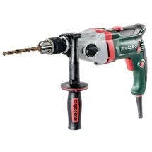 Metabo Bohrmaschine BEV 1300-2 - 1300W, 2-Gang, 16mm Stahl, 40mm Holz - Impulsfunktion, Vario-Tacho-Constamatic, Rechts-Linkslauf, Stellrad, Marathon-Motor, Zusatzhandgriff - Für Werkstatt & Baustelle