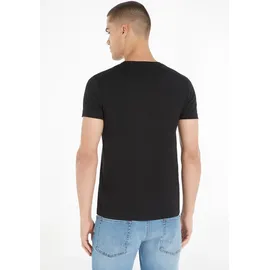 Tommy Hilfiger Core Stretch Slim Fit C Kurzarm-T-Shirt Black L