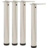 Vasalat CAMAR Tischbeine höhenverstellbar 700-730mm, ø 80mm, Stahl verchromt