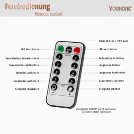 Voltronic 50 100 200 400 600 LED Lichterkette Innen Außen Party Deko Weihnachten