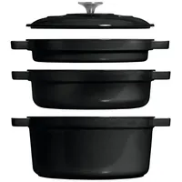 chef cuisine international CHEF CUISINE Topf-Set 3-tlg. Kochtopf + Bräter