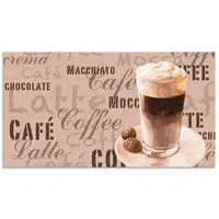 ARTland Küchenrückwand »Kaffee - Latte Macchiato«, (1 tlg.), Alu