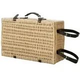 Outsunny Picknickkorb Holzoptik Keramik B/H/L: ca. 34x20x54 cm - Holzoptik