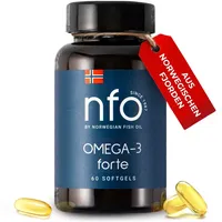 Nfo Omega-3 FORTE 60 – Fischöl Kapseln] mit EPA