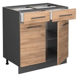 Vicco Schubladenschrank Fame-Line 80 x 82 x 51,6 cm Grau