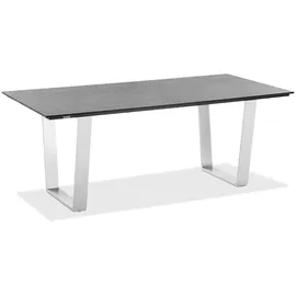 Niehoff Noah Gartentisch 220 x 95 x 76 cm HPL Beton-Design/silber