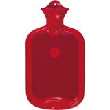 sänger Gummi-Wärmflasche, Halblamelle, 2l, rot