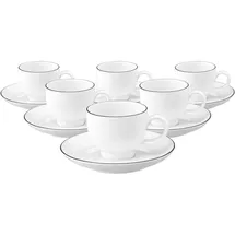 SELTMANN WEIDEN Espressotasse mit Untertasse 0,09 l Weiß 6 St.