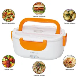 Clatronic LB 3719 263890 Elektrische Lunchbox Weiß, Orange