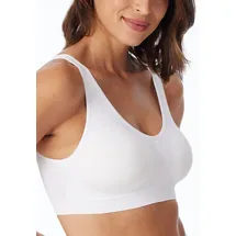 SCHIESSER Classic Seamless Bustier, nahtlos, stützend, für Damen, WEISS, L