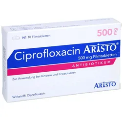 CIPROFLOXACIN Aristo 500 mg Filmtabletten 10 St