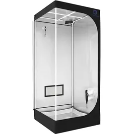DiamondBox Growzelt DiamondBox Silver Line 80 x 80 x 180 cm Silber