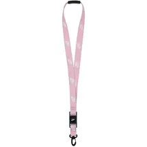 Nike Club Standard Schlüsselband Schlüsselhalter Ausweisband Key Lanyard Alltag Sport Zubehör, Med Soft Pink/White/White,