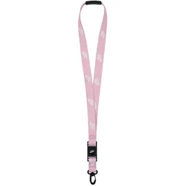 Nike Club Standard Schlüsselband Schlüsselhalter Ausweisband Key Lanyard Alltag Sport Zubehör, Med Soft Pink/White/White,