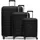 Redolz Essentials 11 Koffer-Set 3-tlg. schwarz