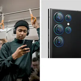 SPIGEN Glass EZ Fit Optik Pro 2 Pack black Samsung Galaxy S23 Ultra