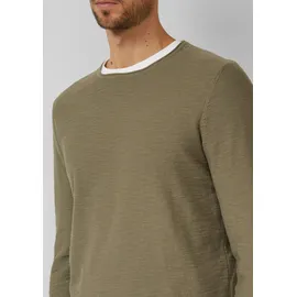 s.Oliver Strickpullover mit Flammgarnstruktur Grün 3XL