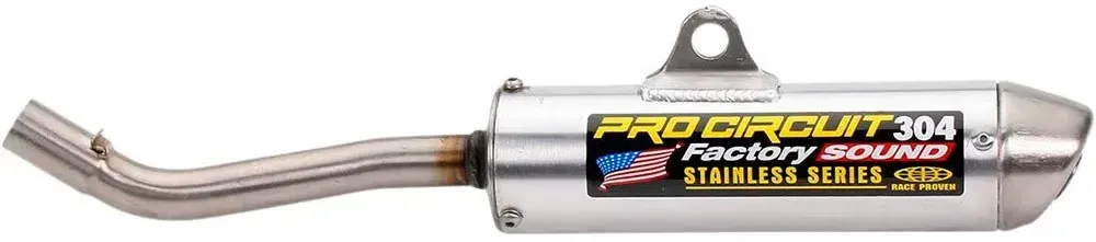 Pro Circuit 304 Factory Kawasaki Kx 125 M 03-6 Ref:sk03125-se Nicht Homologierter Schalldämpfer - Silver - Not Homologated