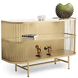 JV Möbel Eleganter Konsolentisch 120 x 40 x 80 cm beige